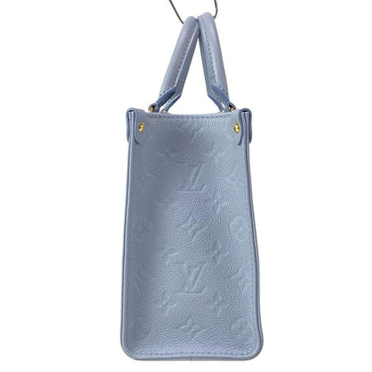 Louis Vuitton Tote Bag Monogram ・empreinte On The Go PM M46840 Blue Leather