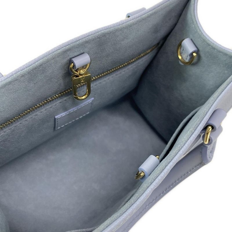 Louis Vuitton Tote Bag Monogram ・empreinte On The Go PM M46840 Blue Leather