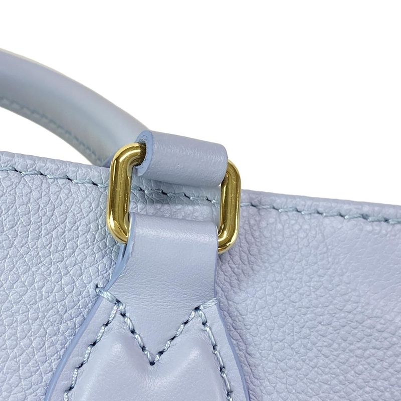 Louis Vuitton Tote Bag Monogram ・empreinte On The Go PM M46840 Blue Leather