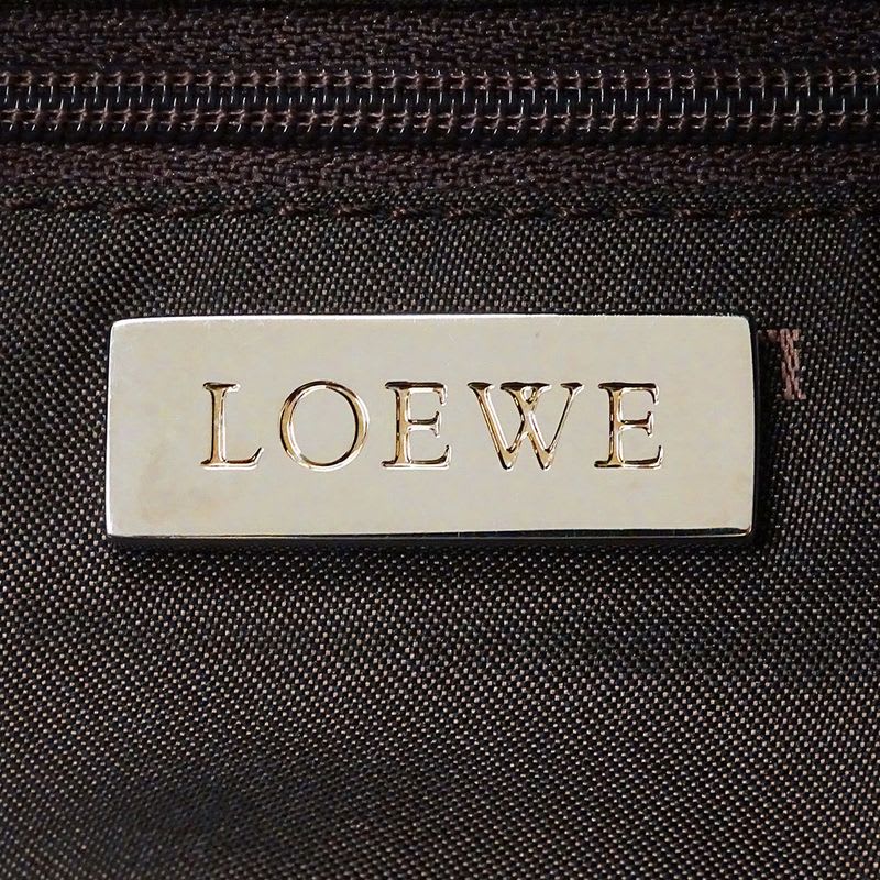 Loewe Bag  Handbag Anagram Leather Brown Handheld Stylish Logo
