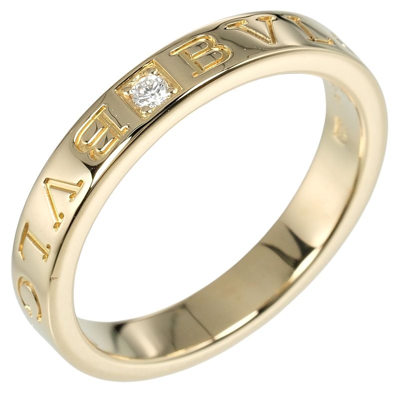 Bvlgari B Zero One Essential 18K Yellow Gold X Diamond Size 20.5 Men's 7.2g Ring