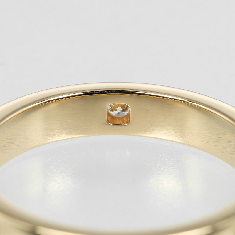 Bvlgari B Zero One Essential 18K Yellow Gold X Diamond Size 20.5 Men's 7.2g Ring