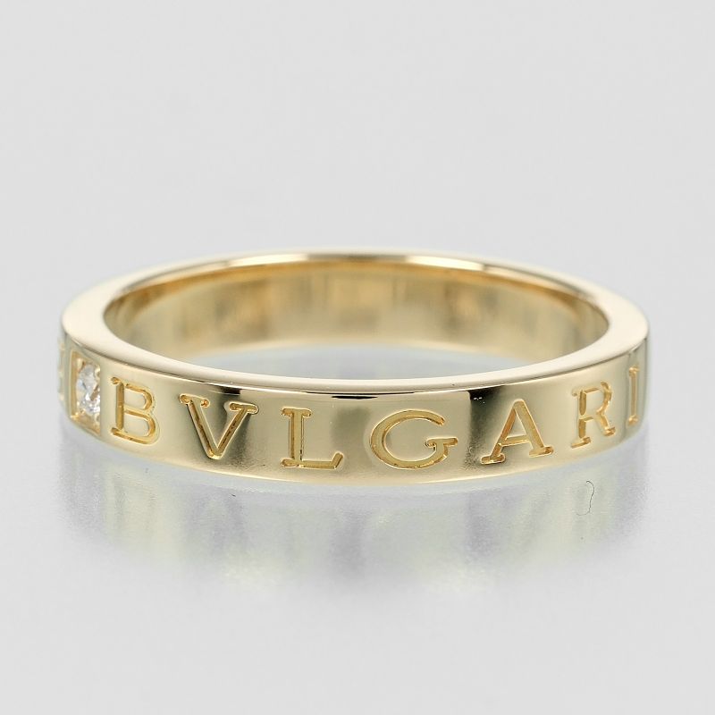 Bvlgari B Zero One Essential 18K Yellow Gold X Diamond Size 20.5 Men's 7.2g Ring
