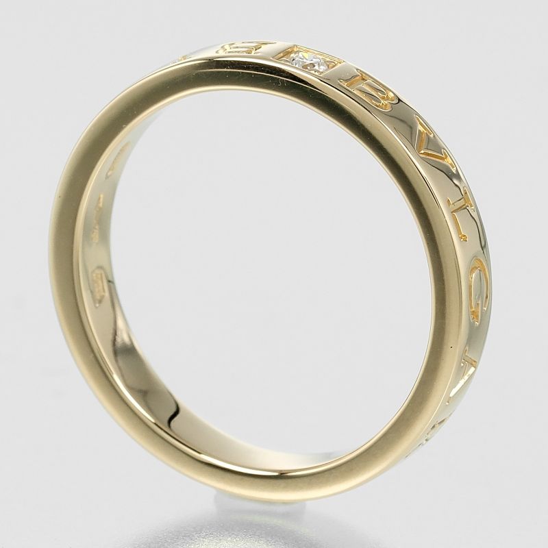 Bvlgari B Zero One Essential 18K Yellow Gold X Diamond Size 20.5 Men's 7.2g Ring