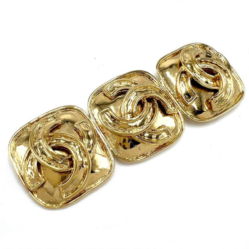 Chanel Brooch Ladies Coco Mark Square Vintage Accessory - Chanel GP 94P Gold