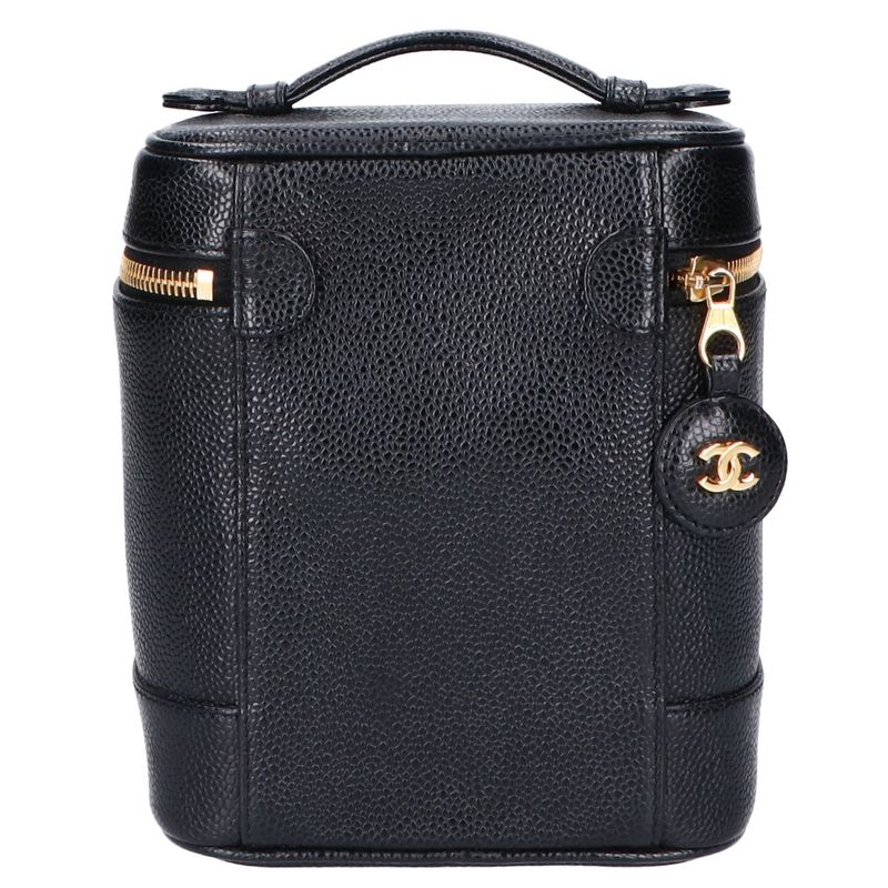 Chanel 7th Caviar Skin Coco Mark Vanity Bag