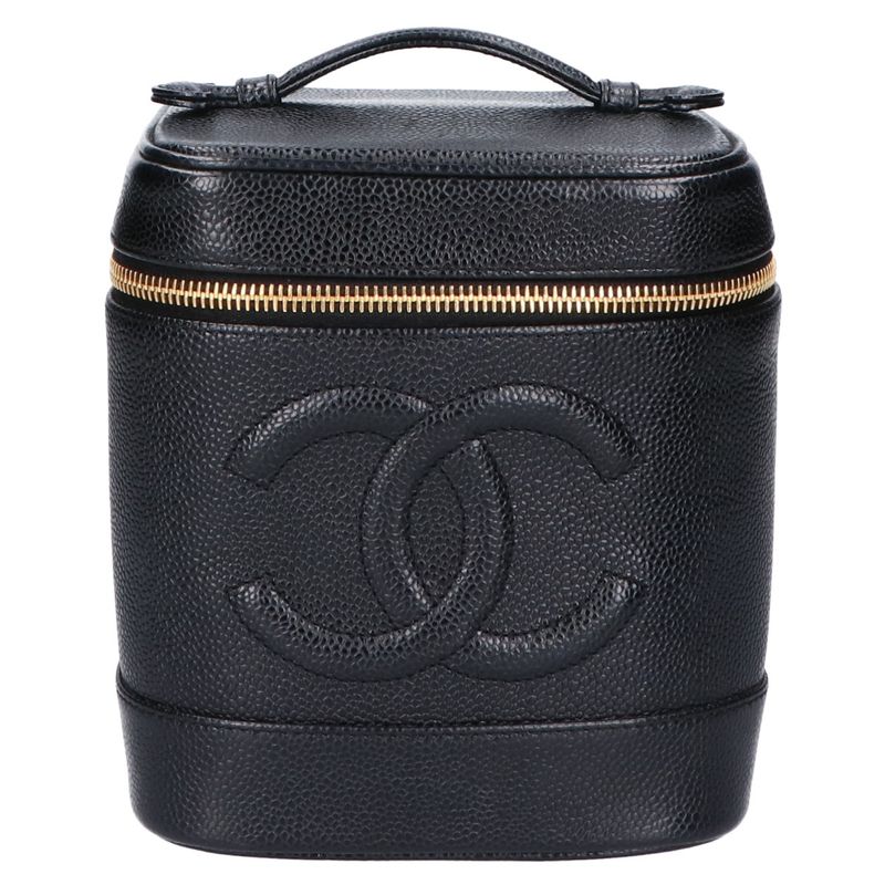 Chanel 7th Caviar Skin Coco Mark Vanity Bag