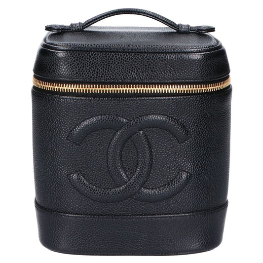 Chanel 7th Caviar Skin Coco Mark Vanity Bag