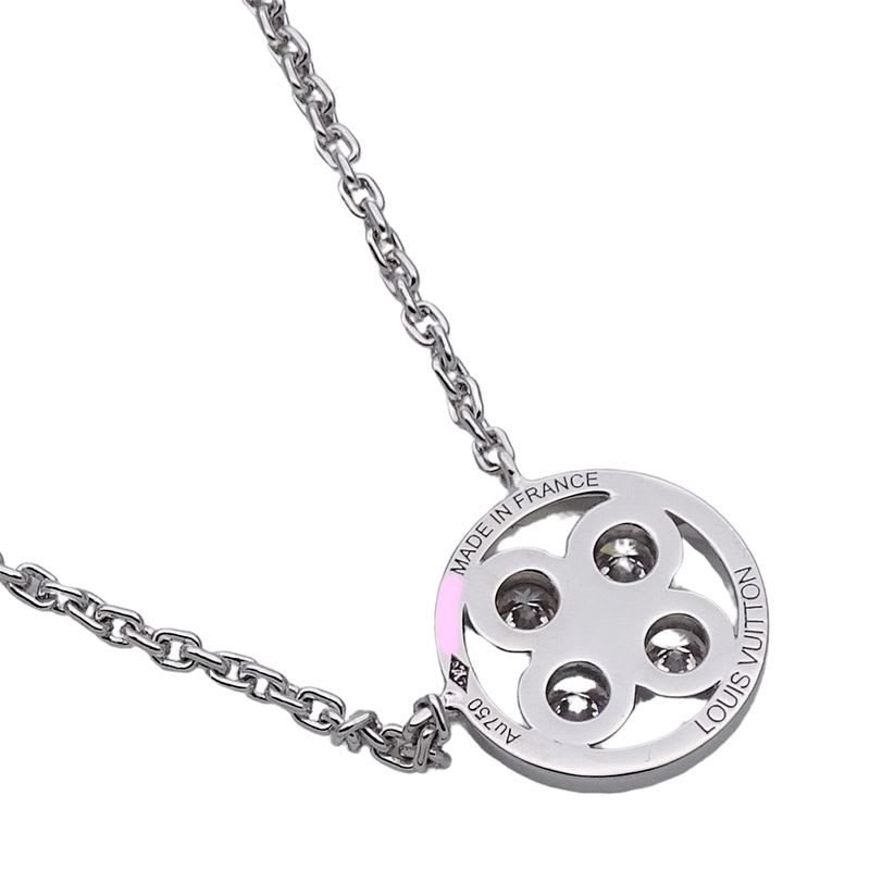 Louis Vuitton Necklace  750 WG Diamond Pendentif Sunblossom BB
