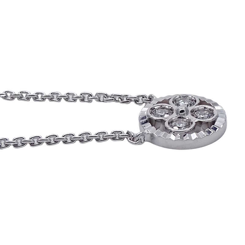 Louis Vuitton Necklace  750 WG Diamond Pendentif Sunblossom BB