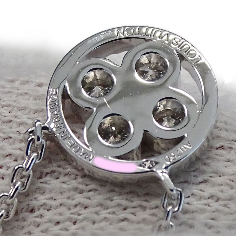 Louis Vuitton Necklace  750 WG Diamond Pendentif Sunblossom BB