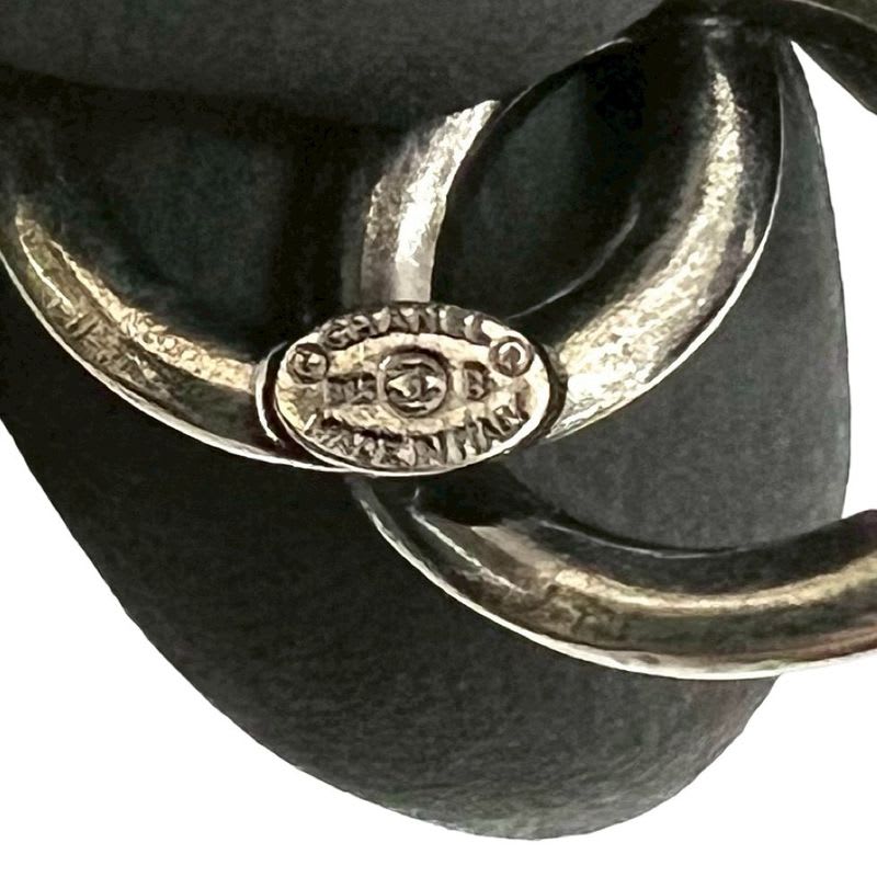 Chanel Coco Mark Motif Plated Earrings Accessories Men's 13BB