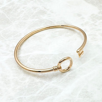 Tiffany & Co Oval Key Pink Gold Bracelet Approx 15 cm