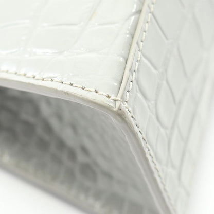 Balenciaga Handbag Hourglass XS Gray Leather Hourglass XS Ladies Used A