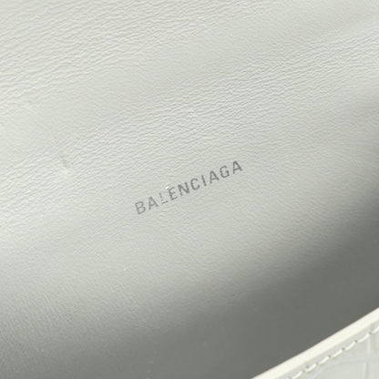 Balenciaga Handbag Hourglass XS Gray Leather Hourglass XS Ladies Used A