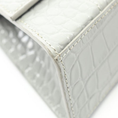 Balenciaga Handbag Hourglass XS Gray Leather Hourglass XS Ladies Used A