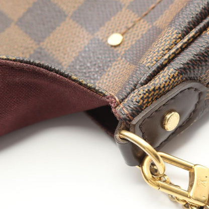 Louis Vuitton Handbag Favorite PM Damier Ebene PVC Coated Canvas Leather