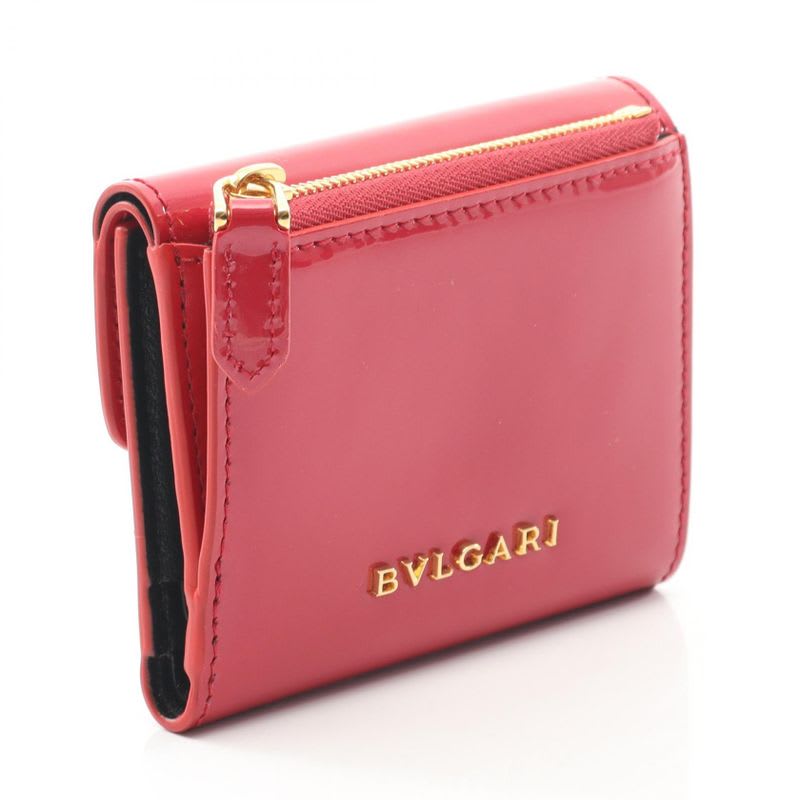Bvlgari Bifold Wallet Serpenti Forever Red Leather Trifold