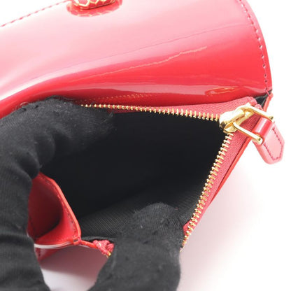 Bvlgari Bifold Wallet Serpenti Forever Red Leather Trifold