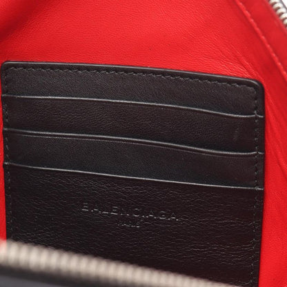 Balenciaga Second Bag Clutch Triangle Black Leather