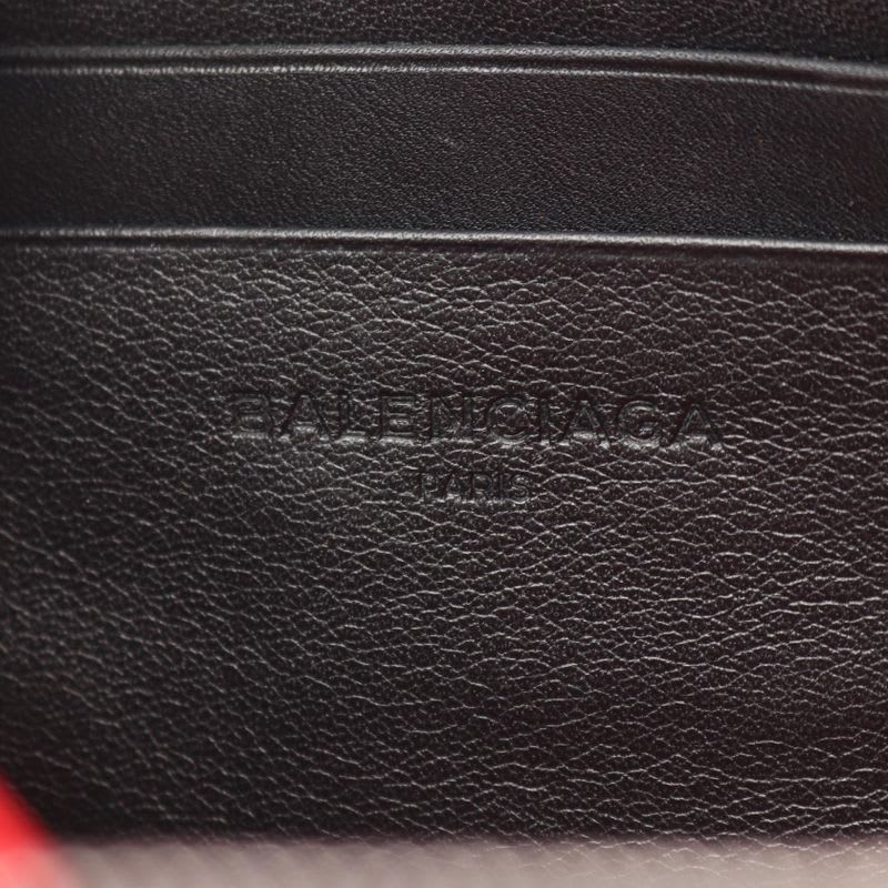 Balenciaga Second Bag Clutch Triangle Black Leather