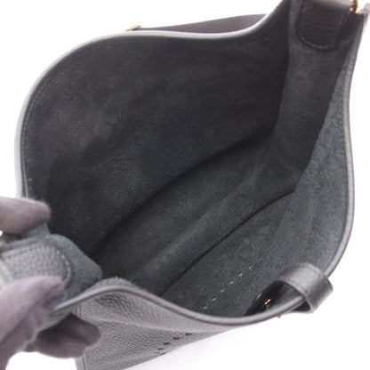Hermes Shoulder Bag Evelyn 3 Trois PM Black Leather Evelyn 3PM Black Ladies