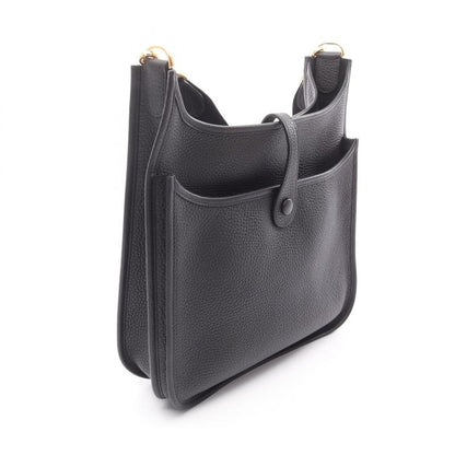Hermes Shoulder Bag Evelyn 3 Trois PM Black Leather Evelyn 3PM Black Ladies