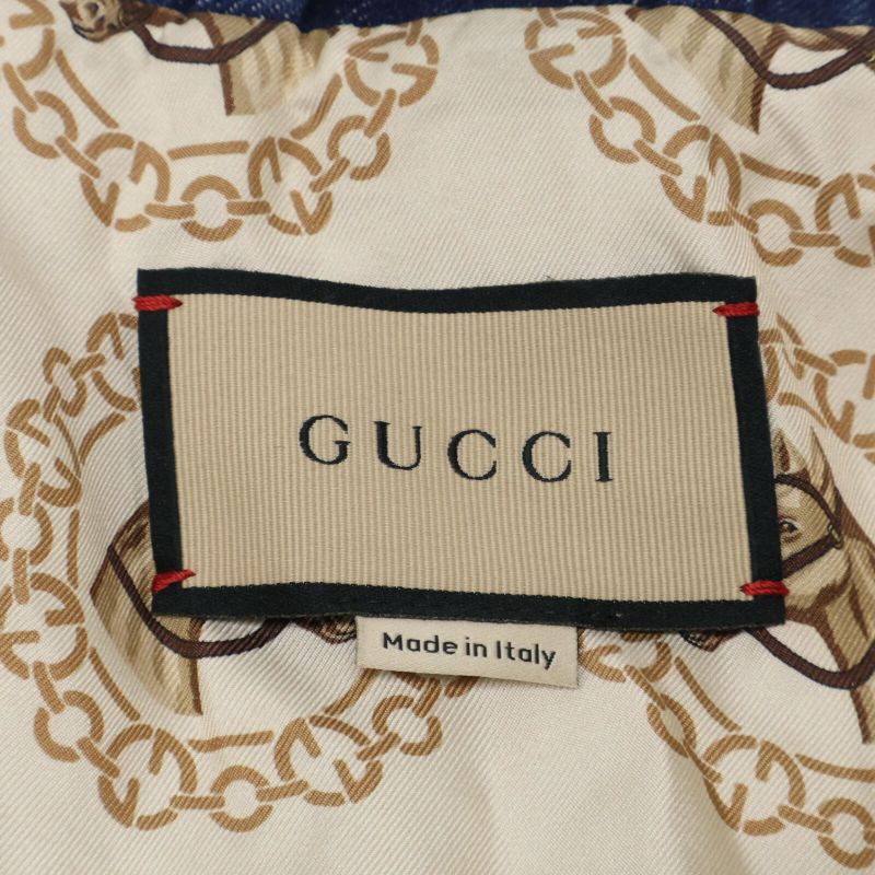 Gucci 738640 Denim Tailored Jacket 48
