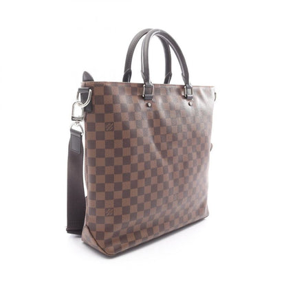 Louis Vuitton Tote Bag Jake Damier Ebene N41559 PVC Coated Canvas Leather Jake