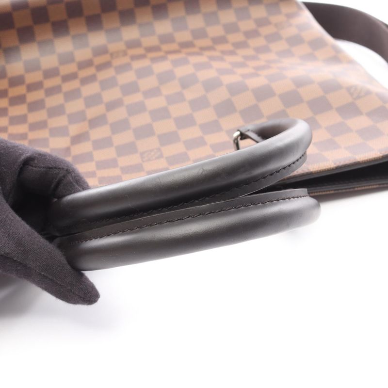 Louis Vuitton Tote Bag Jake Damier Ebene N41559 PVC Coated Canvas Leather Jake