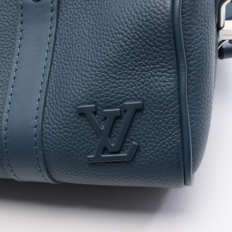 Louis Vuitton Handbag Keepall XS Aerogram Blue Leather