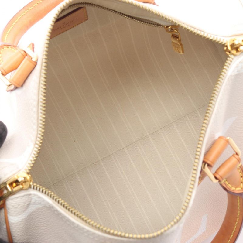 Louis Vuitton Handbag Speedy Bandouliere 25 M45722 Brume PVC Coated Canvas