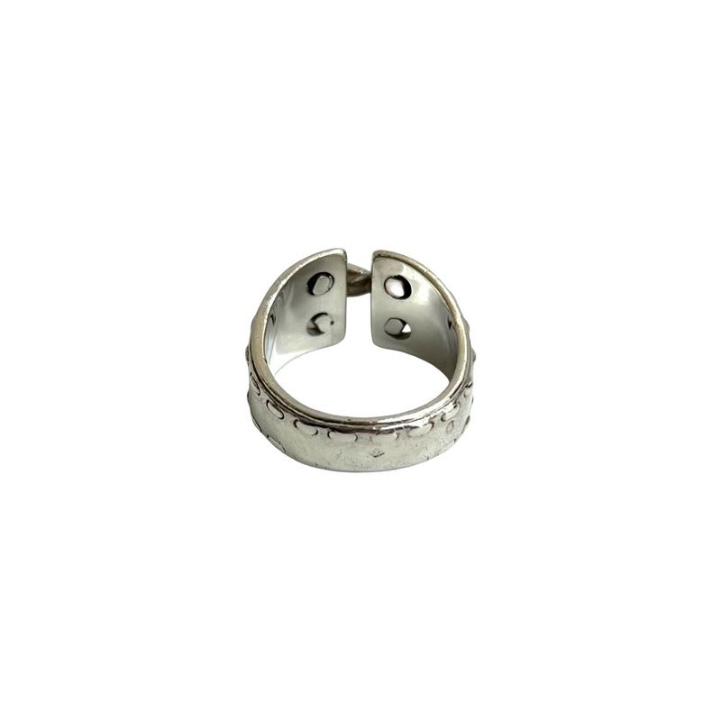 Hermes Mexico Ring Corset Motif Silver 925 No 10 Accessory 92784