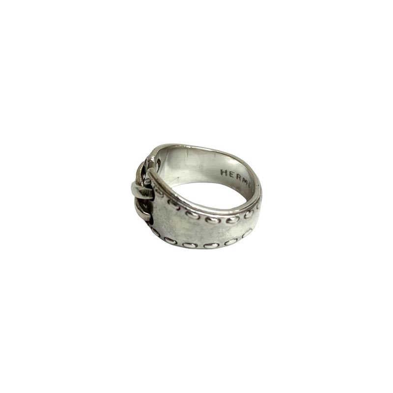 Hermes Mexico Ring Corset Motif Silver 925 No 10 Accessory 92784