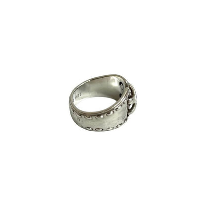 Hermes Mexico Ring Corset Motif Silver 925 No 10 Accessory 92784
