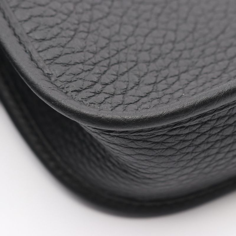 Hermes Shoulder Bag Evelyn TPM Amazon Black Leather Evelyn Tamazon PM Black