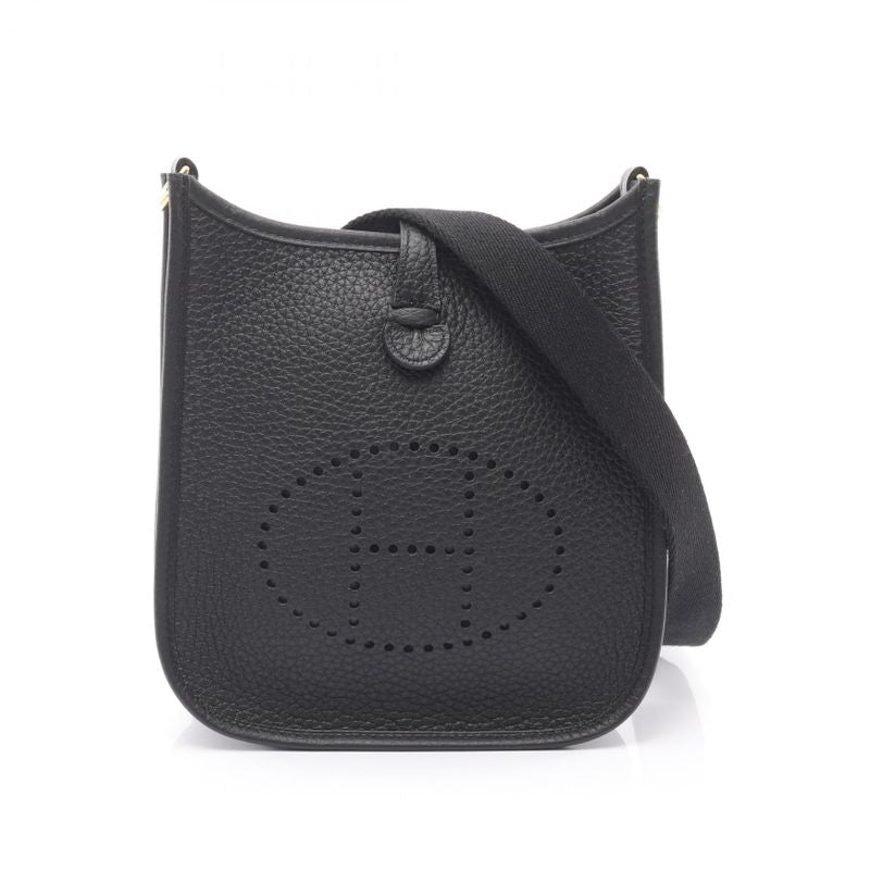 Hermes Shoulder Bag Evelyn TPM Amazon Black Leather Evelyn Tamazon PM Black