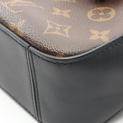 Louis Vuitton Shoulder Bag Saintonge Noir Black PVC Coated Canvas