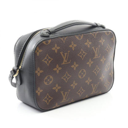 Louis Vuitton Shoulder Bag Saintonge Noir Black PVC Coated Canvas