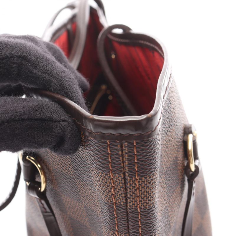 Louis Vuitton Tote Bag Neverfull MM N51105 PVC Coated Canvas Leather Neverfull