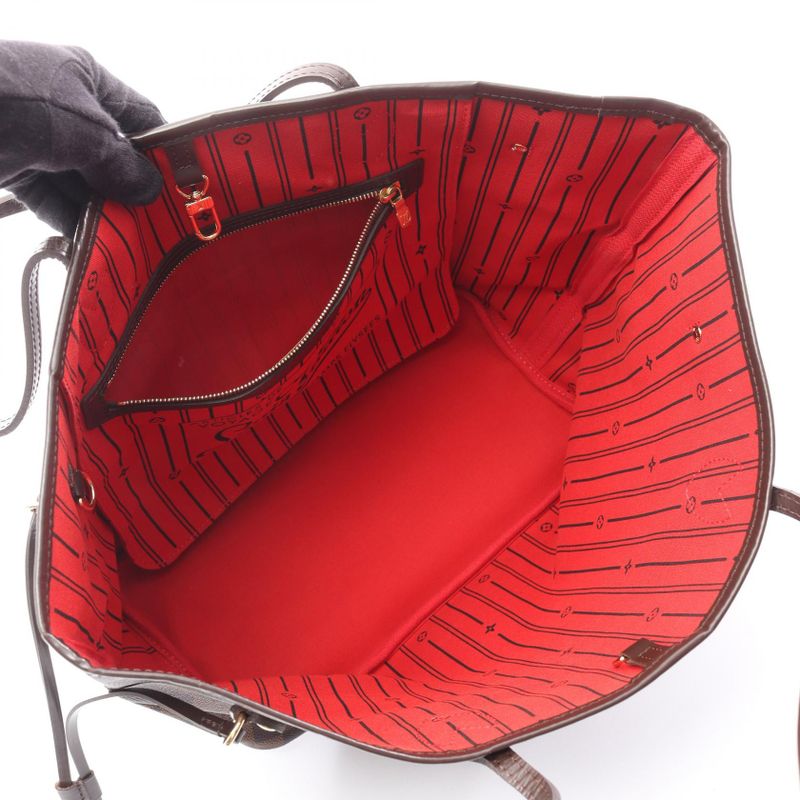 Louis Vuitton Tote Bag Neverfull MM N51105 PVC Coated Canvas Leather Neverfull