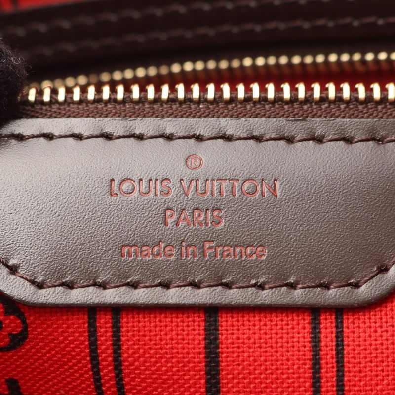 Louis Vuitton Tote Bag Neverfull MM N51105 PVC Coated Canvas Leather Neverfull