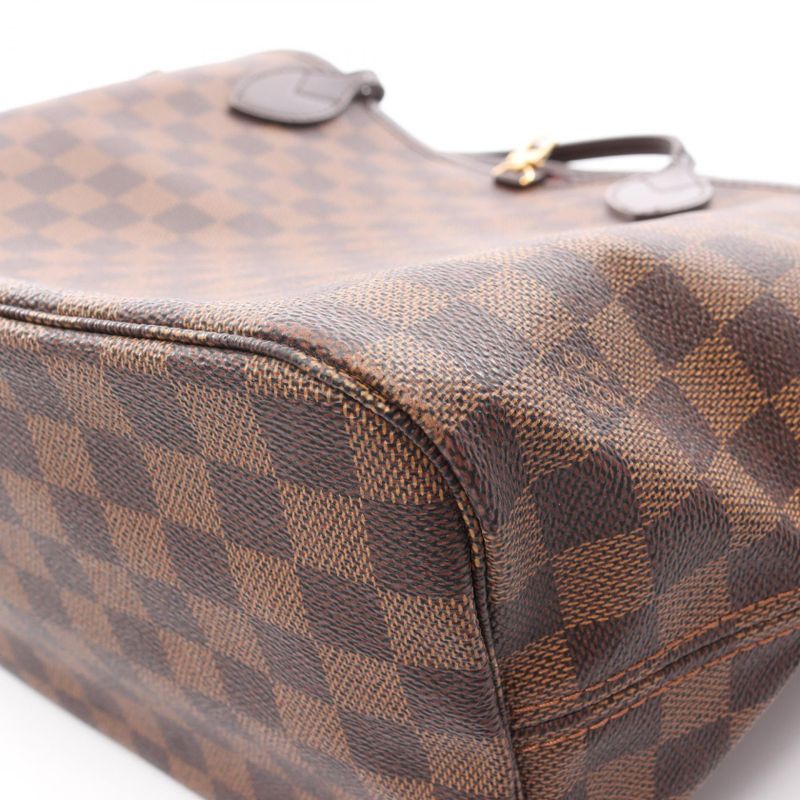 Louis Vuitton Tote Bag Neverfull MM N51105 PVC Coated Canvas Leather Neverfull