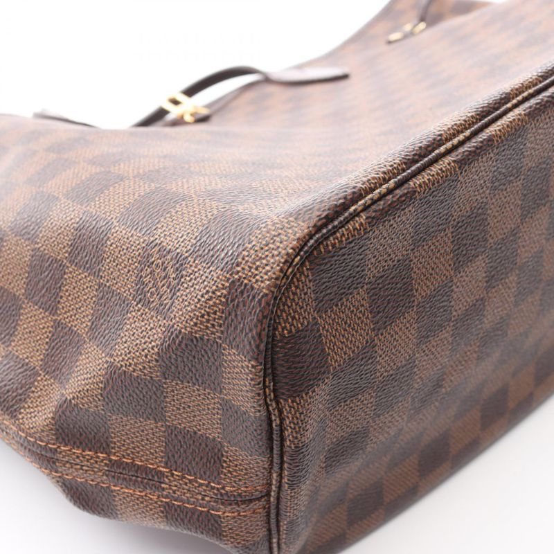 Louis Vuitton Tote Bag Neverfull MM N51105 PVC Coated Canvas Leather Neverfull