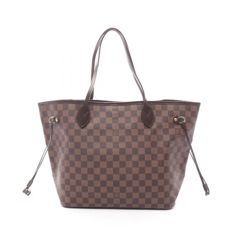 Louis Vuitton Tote Bag Neverfull MM N51105 PVC Coated Canvas Leather Neverfull