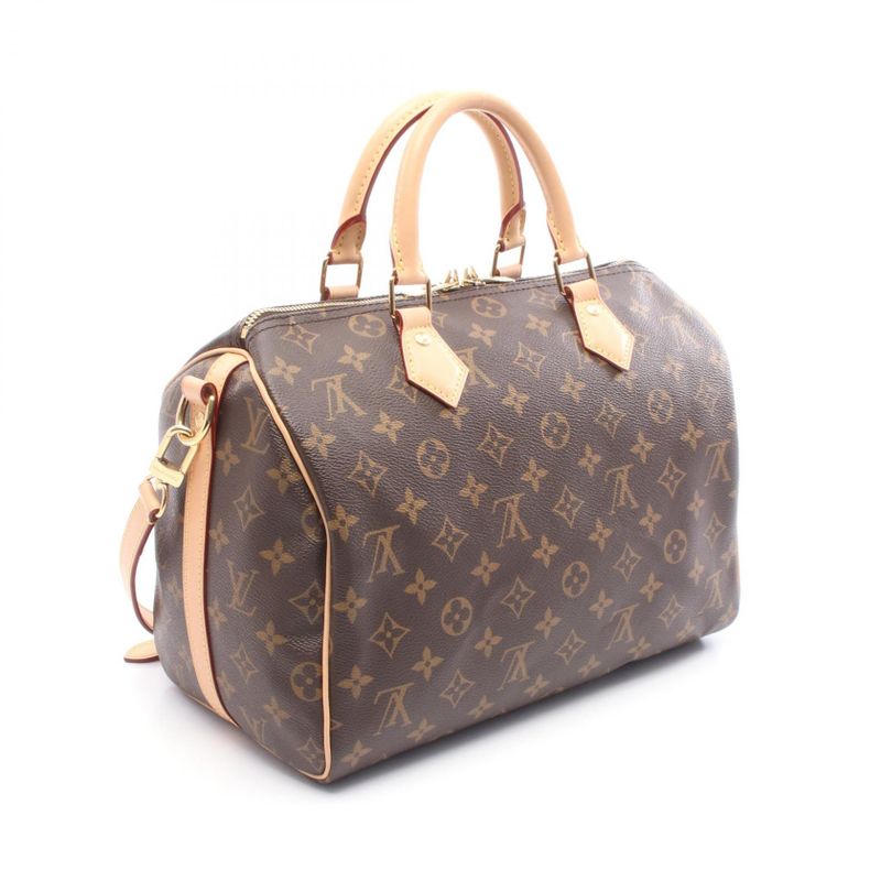 Louis Vuitton Handbag Speedy Bandouliere 30 M46980 PVC Coated Canvas Leather