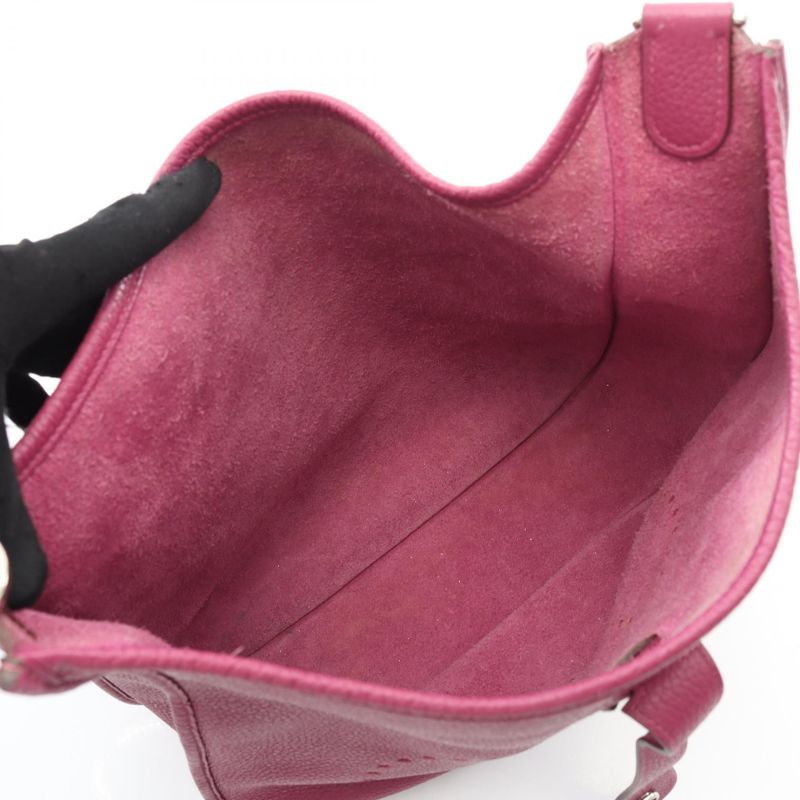 Hermes Shoulder Bag Evelyn 3 Trois GM Cassis Leather Evelyn 3GM Cassis Ladies