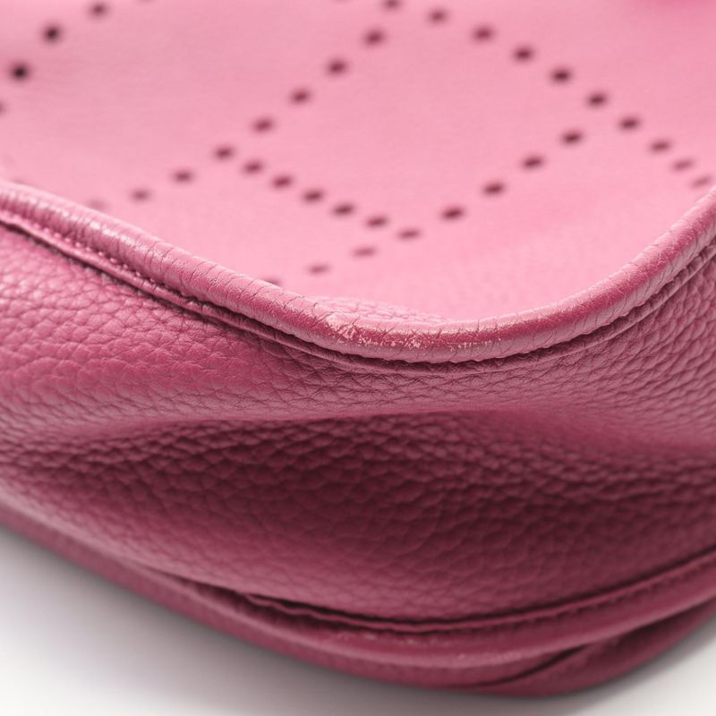 Hermes Shoulder Bag Evelyn 3 Trois GM Cassis Leather Evelyn 3GM Cassis Ladies