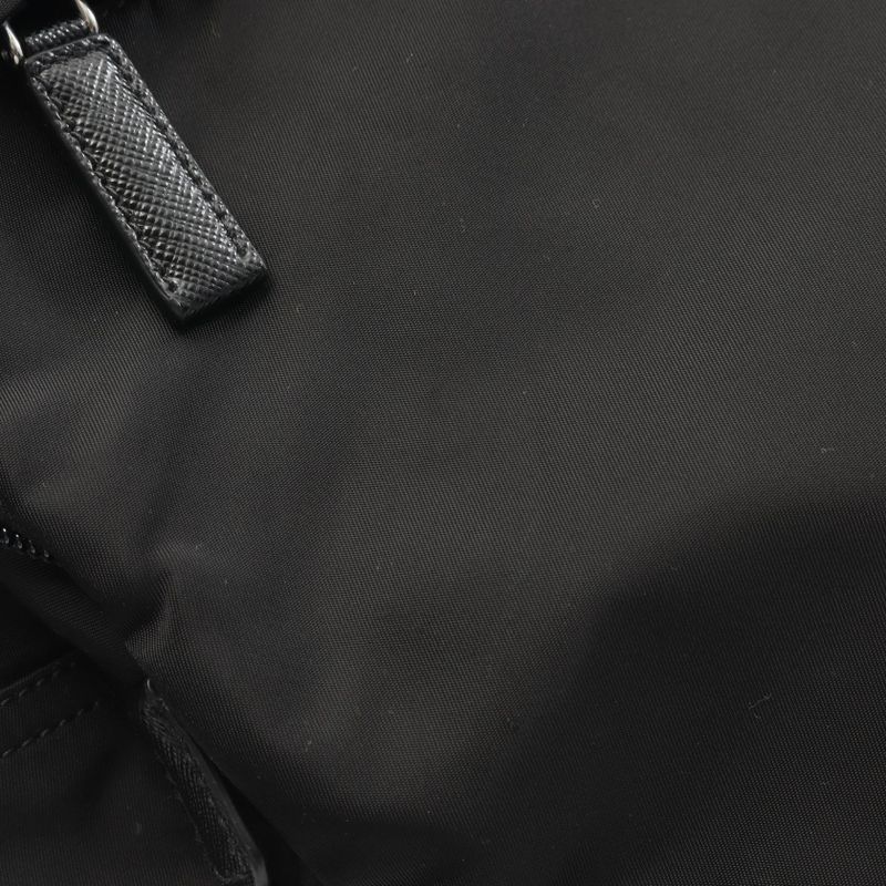Prada Rucksack Sac Backpack Tessuto 2vz048 Black Nylon Saffiano Leather