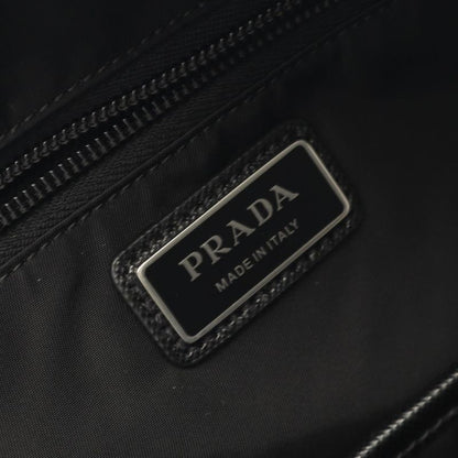 Prada Rucksack Sac Backpack Tessuto 2vz048 Black Nylon Saffiano Leather